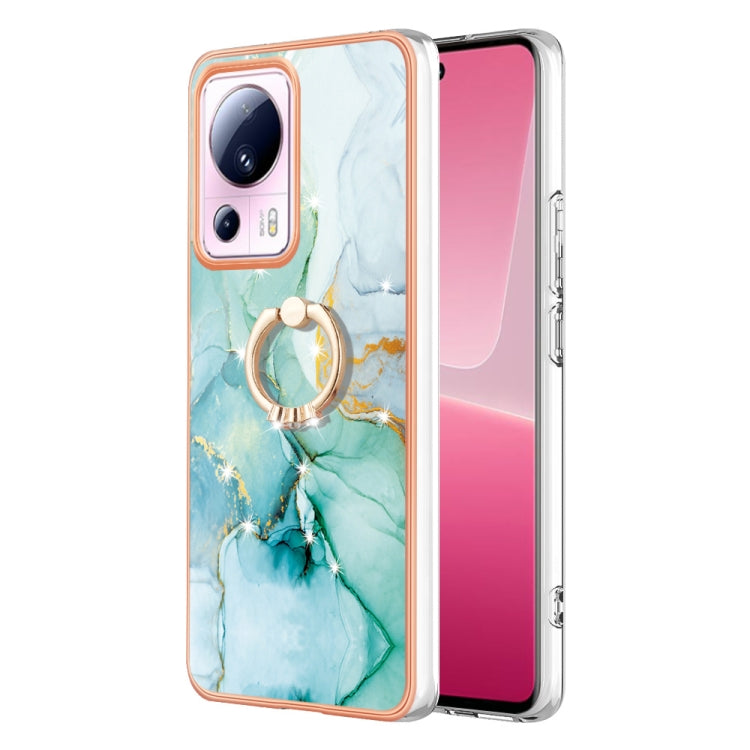 Electroplating Marble IMD TPU Phone Case with Ring Holder, For Xiaomi Redmi Note 12 5G Global/Poco X5 5G, For Xiaomi Redmi 12C / 11A 4G Global, For Xiaomi 13 Lite 5G, For Xiaomi Redmi Note 12 Pro Speed