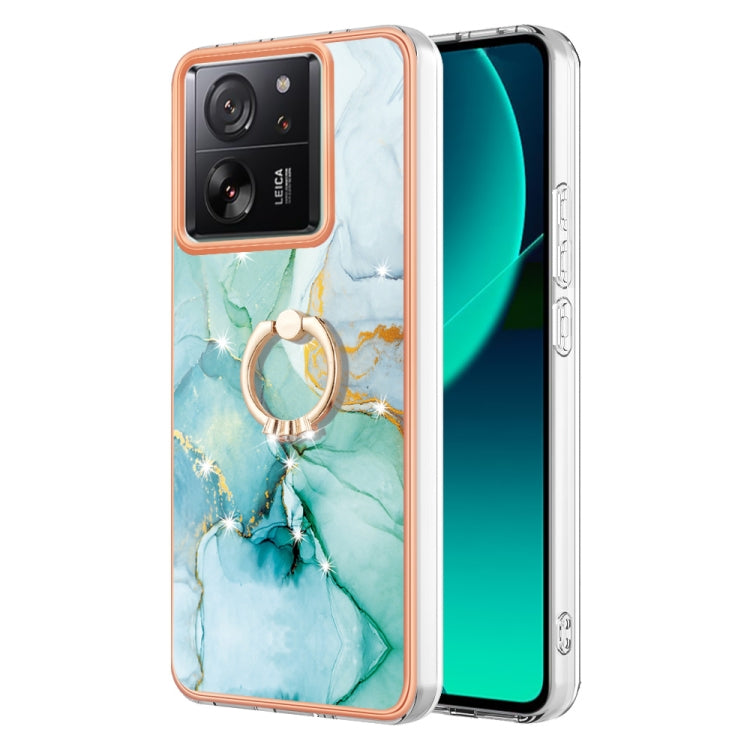 Electroplating Marble IMD TPU Phone Case with Ring Holder, For Xiaomi 13T/13T Pro, For Xiaomi Poco F5 5G / Redmi Note 12 Turbo, For Xiaomi Poco F5 Pro 5G / Redmi K60, For Xiaomi Redmi Note 12S 4G