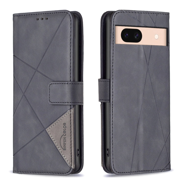 Magnetic Buckle Rhombus Texture Leather Phone Case, For Google Pixel 9 Pro, For Google Pixel 9, For Google Pixel 8a, For Google Pixel 8 Pro