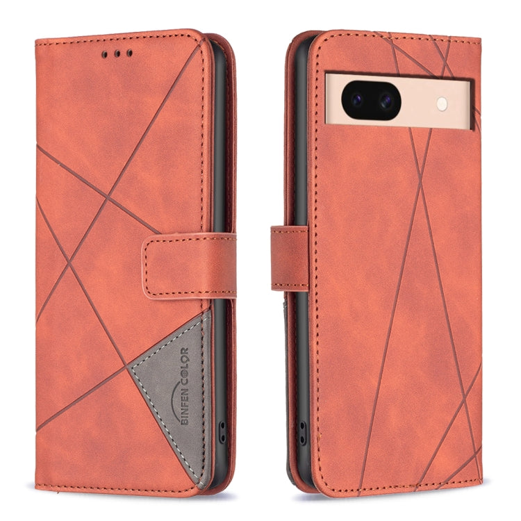 Magnetic Buckle Rhombus Texture Leather Phone Case, For Google Pixel 9 Pro, For Google Pixel 9, For Google Pixel 8a, For Google Pixel 8 Pro