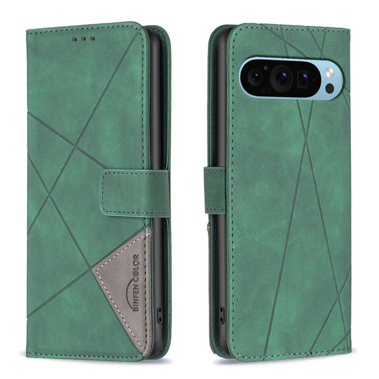 Magnetic Buckle Rhombus Texture Leather Phone Case, For Google Pixel 9 Pro, For Google Pixel 9, For Google Pixel 8a, For Google Pixel 8 Pro