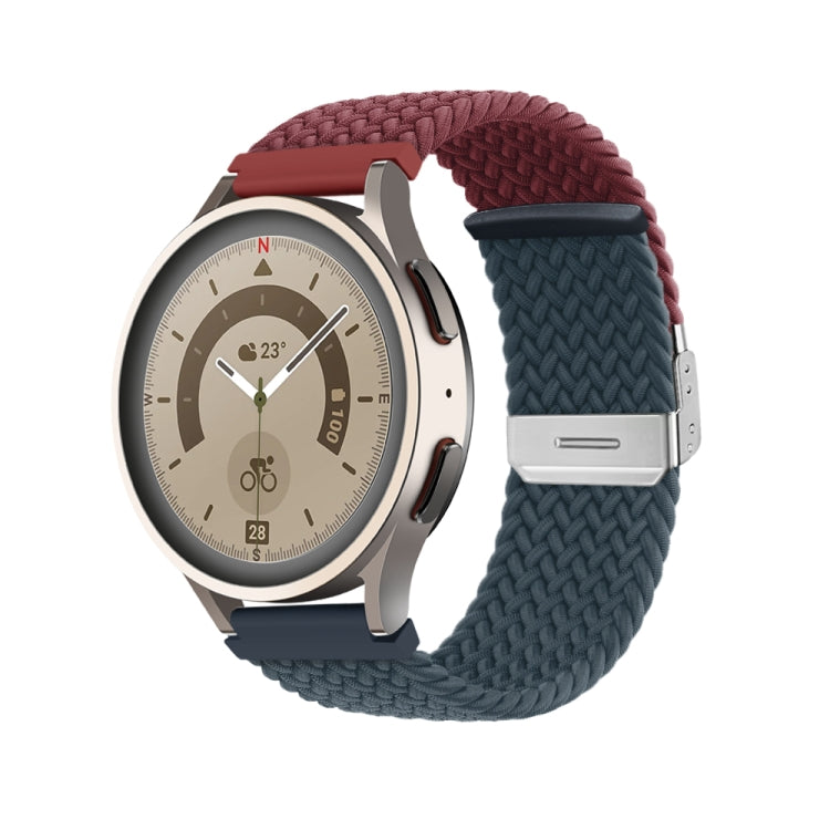 Buckle Braided Nylon Watch Band, 22mm