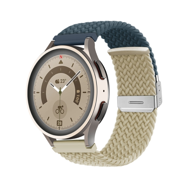 Buckle Braided Nylon Watch Band, 22mm