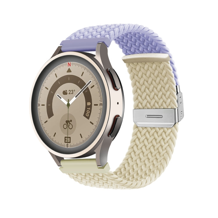 Buckle Braided Nylon Watch Band, 22mm