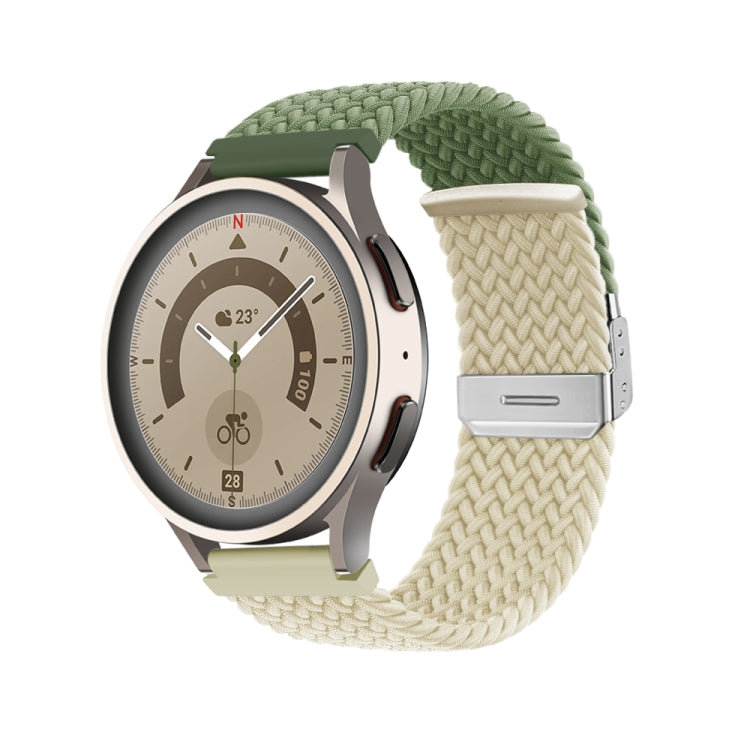 Buckle Braided Nylon Watch Band, 22mm