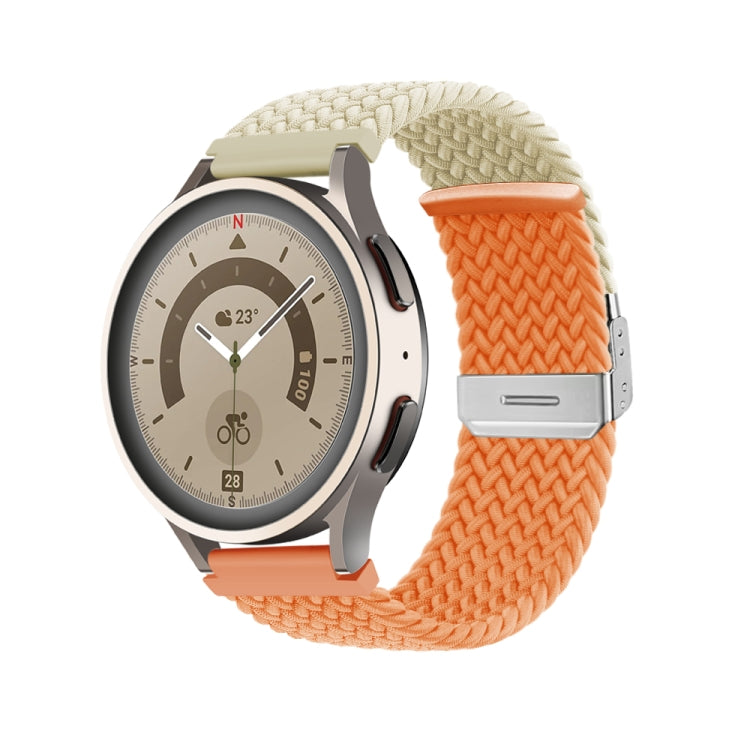 Buckle Braided Nylon Watch Band, 22mm