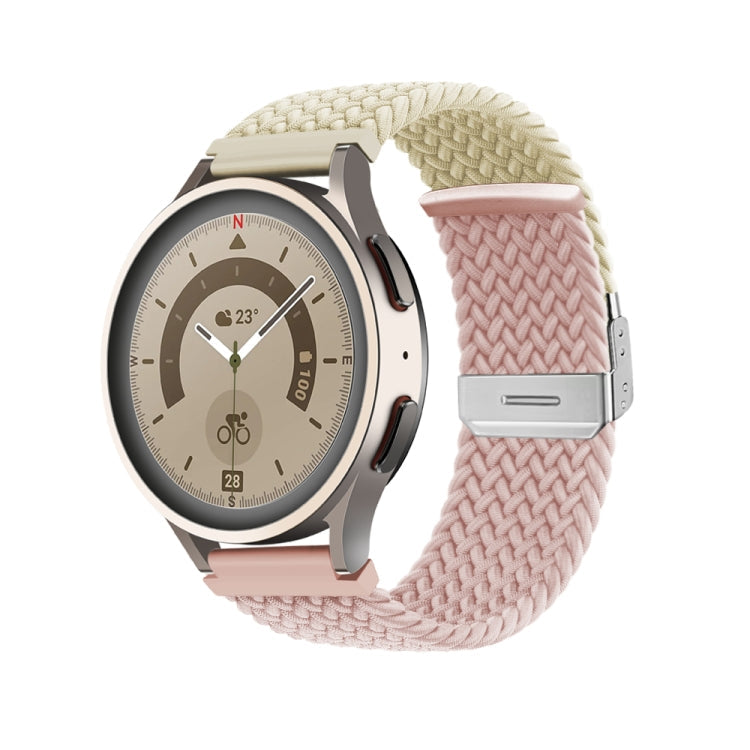 Buckle Braided Nylon Watch Band, 22mm