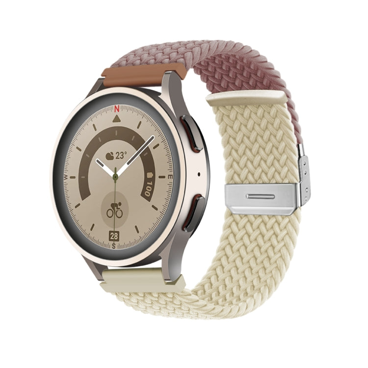 Buckle Braided Nylon Watch Band, 22mm