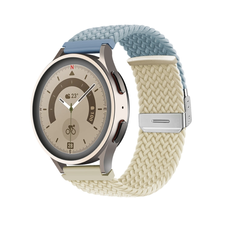 Buckle Braided Nylon Watch Band, 22mm