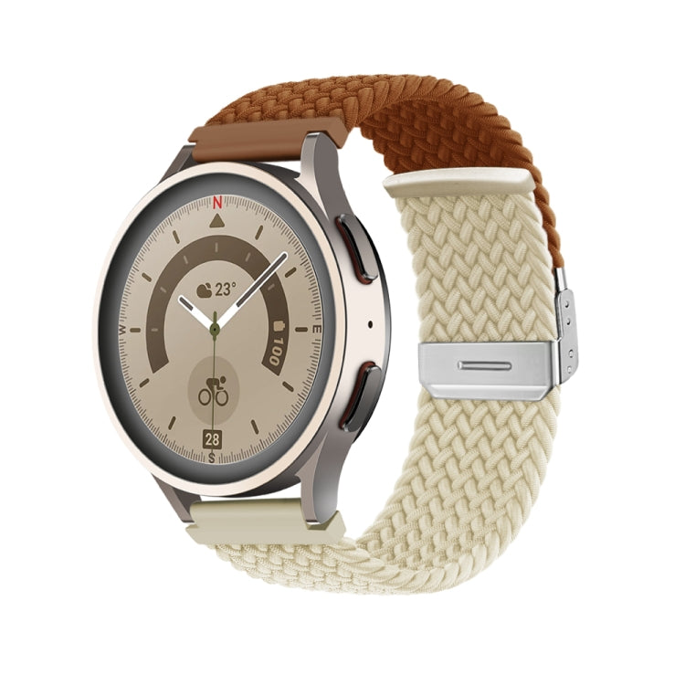 Buckle Braided Nylon Watch Band, 22mm
