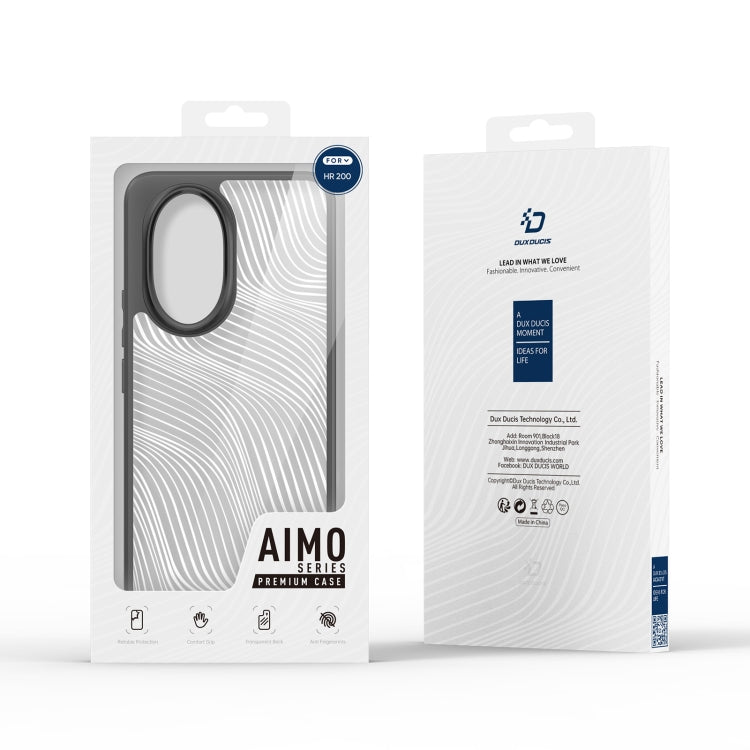 For Honor 200 DUX DUCIS Aimo Series TPU + PC Frosted Feel Phone Case(Black)