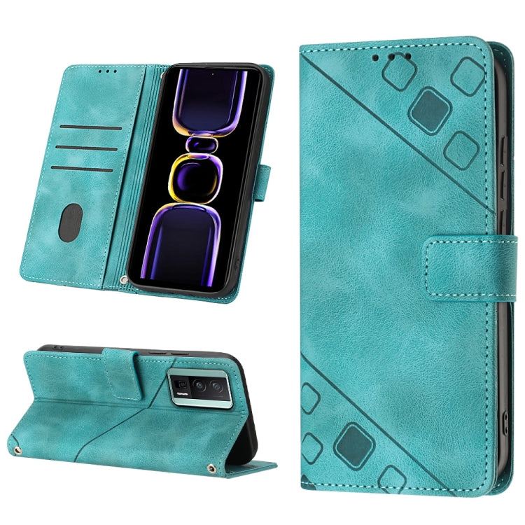 Skin Feel Embossed Leather Phone Case, For Xiaomi Redmi K70 / K70 Pro, For Xiaomi 13T, For Xiaomi Poco F5 5G/Redmi Note 12 Turbo, For Xiaomi Poco F5 Pro 5G/Redmi K60