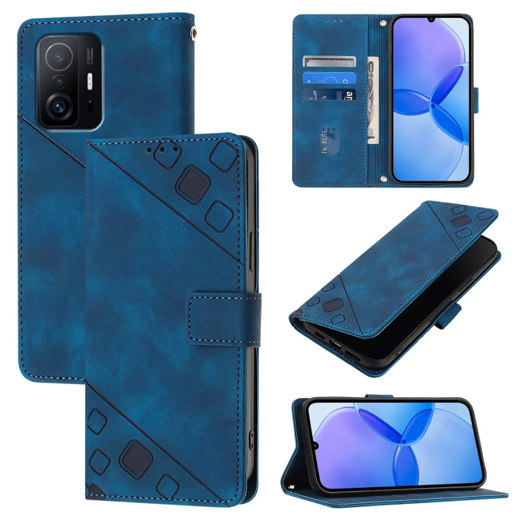 Skin Feel Embossed Leather Phone Case, For Xiaomi Civi 1S, For Xiaomi Poco M4 Pro 5G / Redmi Note 11S 5G, For Xiaomi Poco M2 Pro / Redmi Note 10 Lite, For Xiaomi 11T / 11T Pro