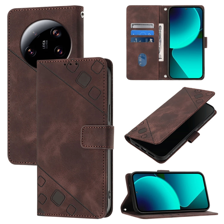 Skin Feel Embossed Leather Phone Case, For Xiaomi Redmi Note 12S 4G Global, For Xiaomi Poco C51 / A2+, For Xiaomi 13 Ultra, For Xiaomi Redmi Note 12 4G Global