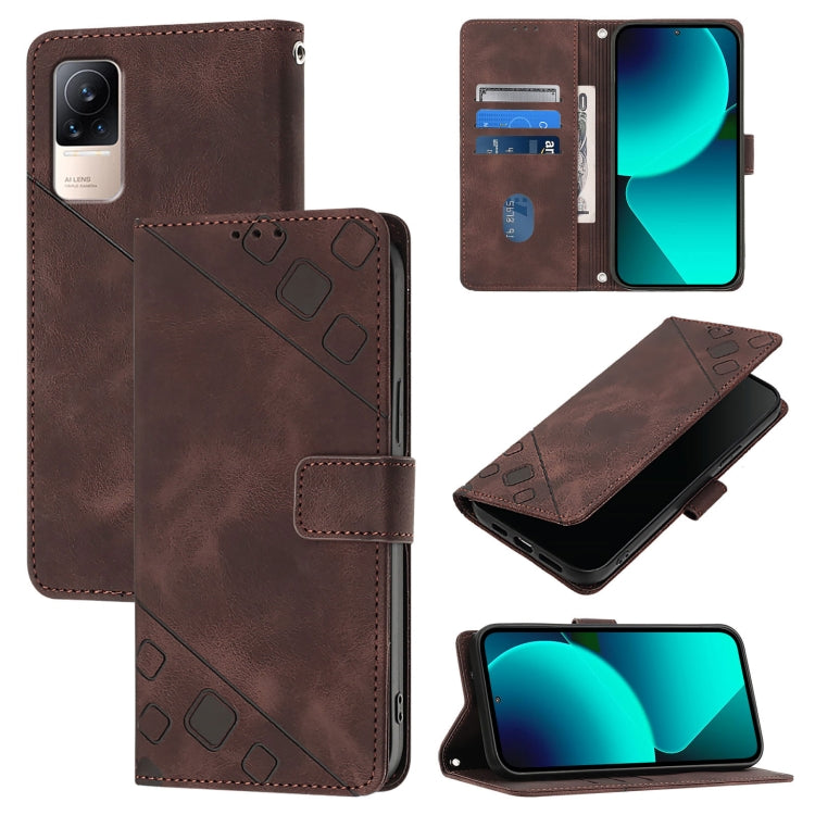 Skin Feel Embossed Leather Phone Case, For Xiaomi Civi 1S, For Xiaomi Poco M4 Pro 5G / Redmi Note 11S 5G, For Xiaomi Poco M2 Pro / Redmi Note 10 Lite, For Xiaomi 11T / 11T Pro
