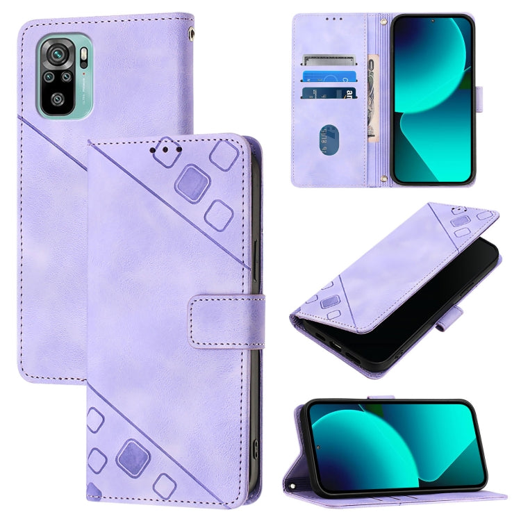Skin Feel Embossed Leather Phone Case, For Xiaomi Civi 3, For Xiaomi Poco M5s / Redmi Note 11 SE India, For Xiaomi Poco X4 NFC 5G, For Xiaomi Redmi Note 11 Pro+ 5G EU