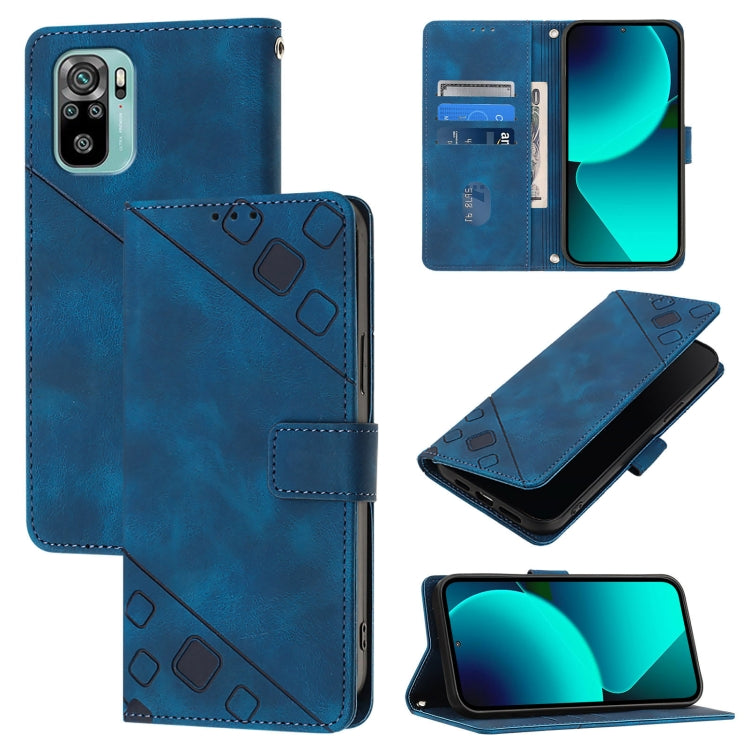 Skin Feel Embossed Leather Phone Case, For Xiaomi Civi 3, For Xiaomi Poco M5s / Redmi Note 11 SE India, For Xiaomi Poco X4 NFC 5G, For Xiaomi Redmi Note 11 Pro+ 5G EU