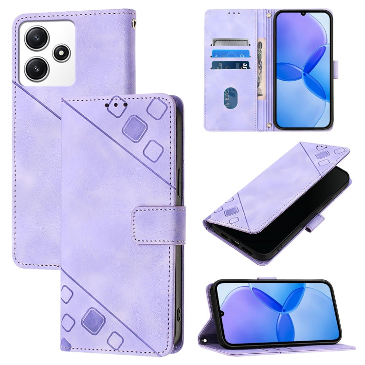 Skin Feel Embossed Leather Phone Case, For Xiaomi Redmi 13C, For Xiaomi Redmi Note 13 Pro+ 5G, For Xiaomi Redmi Note 13 Pro 5G Global, For Xiaomi Poco M6 Pro 5G / Redmi 12 4G / 5G
