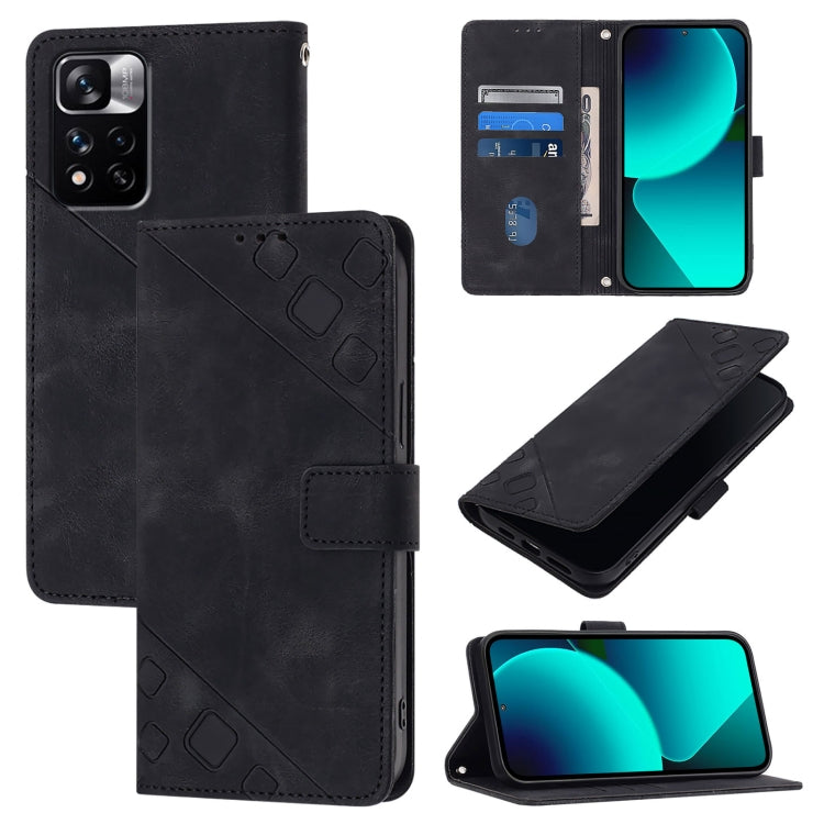 Skin Feel Embossed Leather Phone Case, For Xiaomi Civi 3, For Xiaomi Poco M5s / Redmi Note 11 SE India, For Xiaomi Poco X4 NFC 5G, For Xiaomi Redmi Note 11 Pro+ 5G EU