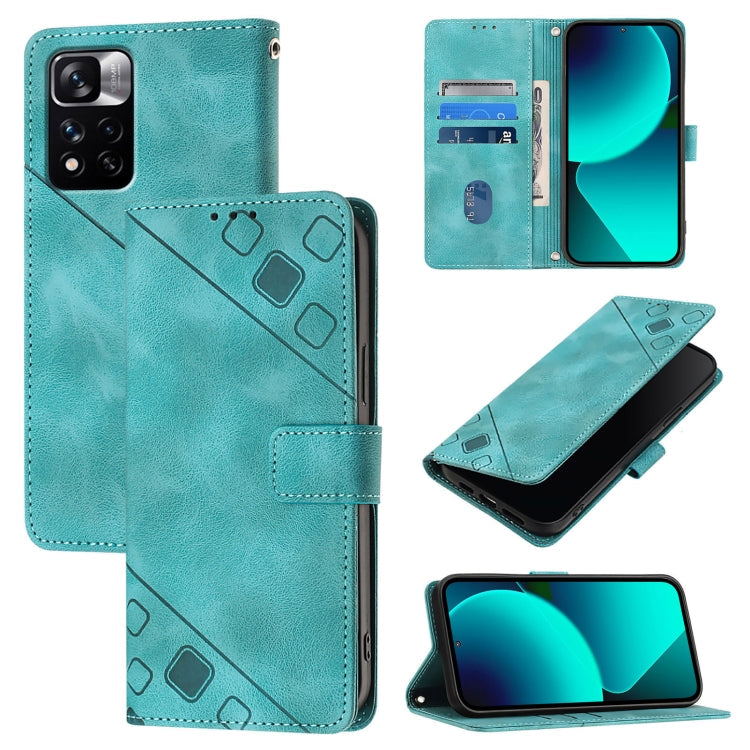 Skin Feel Embossed Leather Phone Case, For Xiaomi Civi 3, For Xiaomi Poco M5s / Redmi Note 11 SE India, For Xiaomi Poco X4 NFC 5G, For Xiaomi Redmi Note 11 Pro+ 5G EU