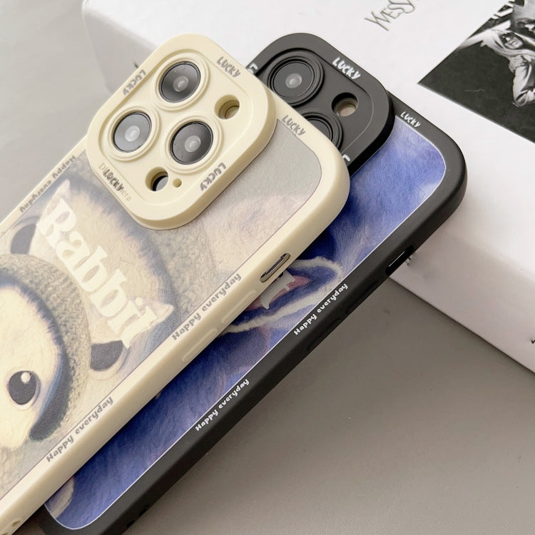 Liquid Silicone Oil Painting Rabbit Phone Case, For iPhone X / XS, For iPhone XR, For iPhone XS Max