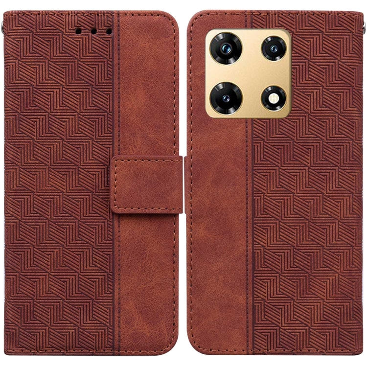 Geometric Embossed Leather Phone Case, For Infinix Note 30i, For Infinix Note 30 Pro, For Infinix Note 30, For Infinix Note 30 VIP