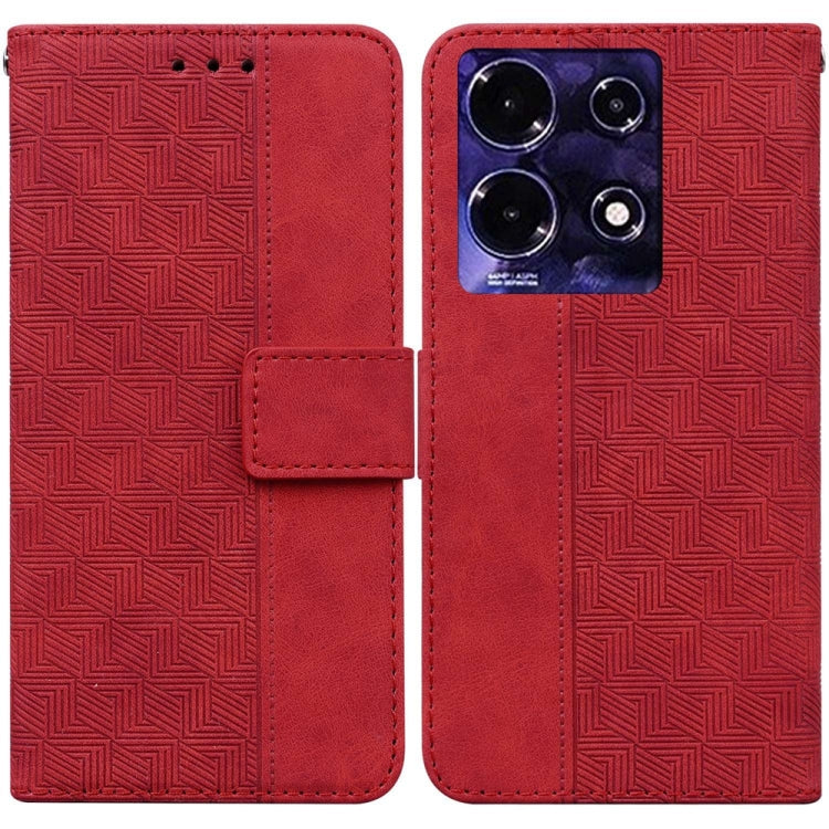 Geometric Embossed Leather Phone Case, For Infinix Note 30i, For Infinix Note 30 Pro, For Infinix Note 30, For Infinix Note 30 VIP