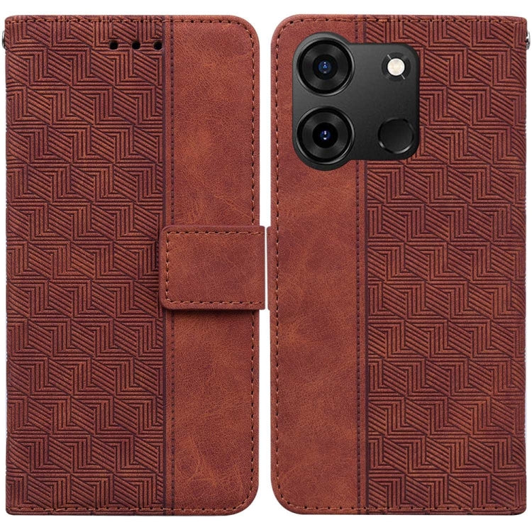 Geometric Embossed Leather Phone Case, For Infinix Note 40 4G, For Infinix Hot 40 / 40 Pro, For Infinix Smart 7 India / 7 Plus, For Infinix Smart 7 HD