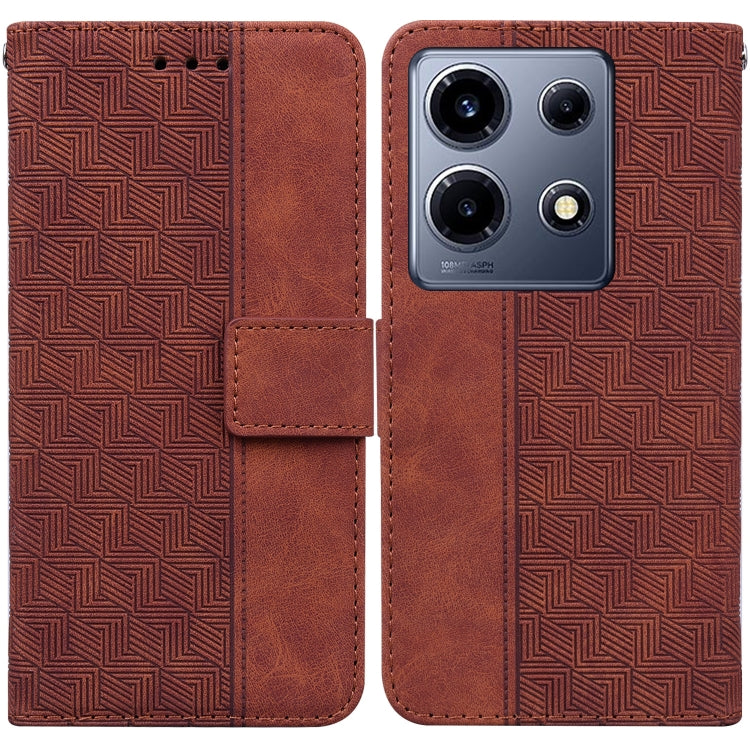 Geometric Embossed Leather Phone Case, For Infinix Note 30i, For Infinix Note 30 Pro, For Infinix Note 30, For Infinix Note 30 VIP
