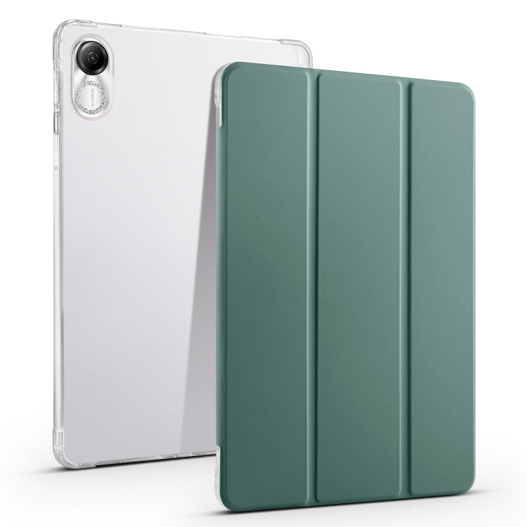 3-fold Clear TPU Smart Leather Tablet Case with Pen Slot, For Xiaomi Pad 7 / 7 Pro, For Xiaomi Redmi Pad Pro 12.1