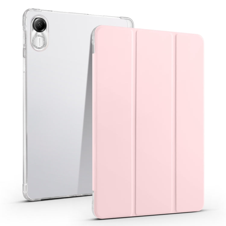 3-fold Clear TPU Smart Leather Tablet Case with Pen Slot, For Xiaomi Pad 7 / 7 Pro, For Xiaomi Redmi Pad Pro 12.1