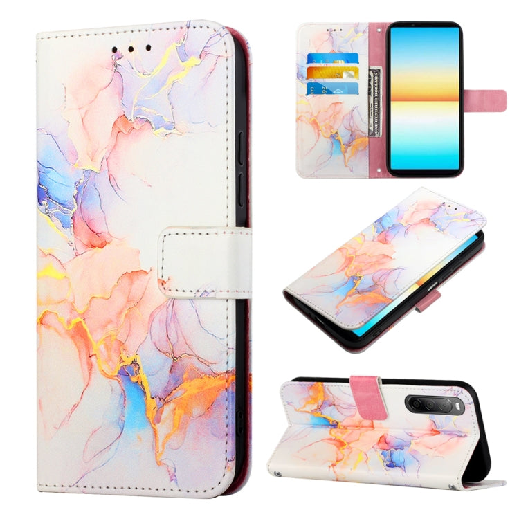PT003 Marble Pattern Flip Leather Phone Case, For Sony Xperia 1 V, For Sony Xperia 10 V, For Sony Xperia 10 IV