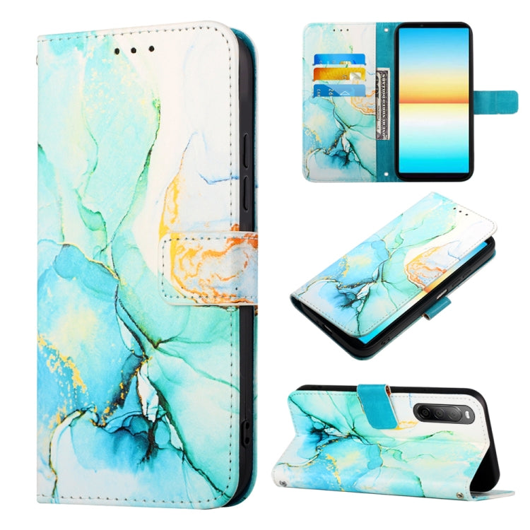 PT003 Marble Pattern Flip Leather Phone Case, For Sony Xperia 1 V, For Sony Xperia 10 V, For Sony Xperia 10 IV