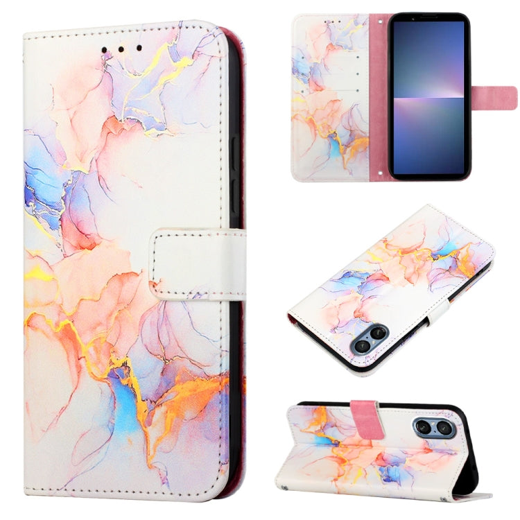 PT003 Marble Pattern Flip Leather Phone Case, For Sony Xperia 10 VI, For Sony Xperia 1 VI, For Sony Xperia 5 VI, For Sony Xperia 5 V