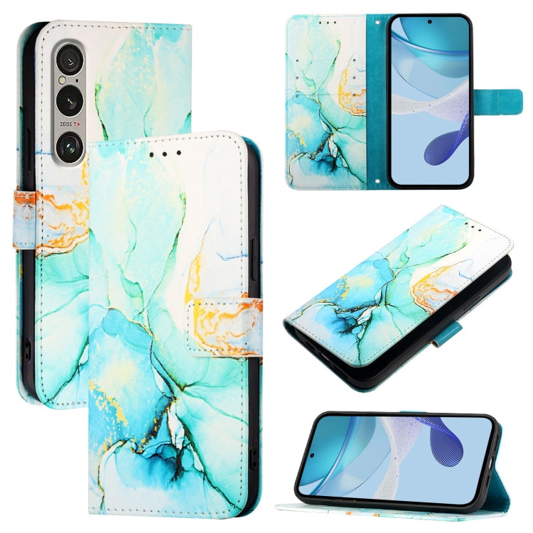 PT003 Marble Pattern Flip Leather Phone Case, For Sony Xperia 10 VI, For Sony Xperia 1 VI, For Sony Xperia 5 VI, For Sony Xperia 5 V