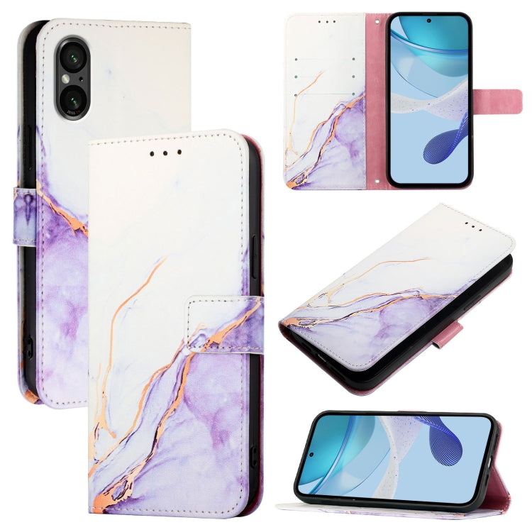 PT003 Marble Pattern Flip Leather Phone Case, For Sony Xperia 10 VI, For Sony Xperia 1 VI, For Sony Xperia 5 VI, For Sony Xperia 5 V