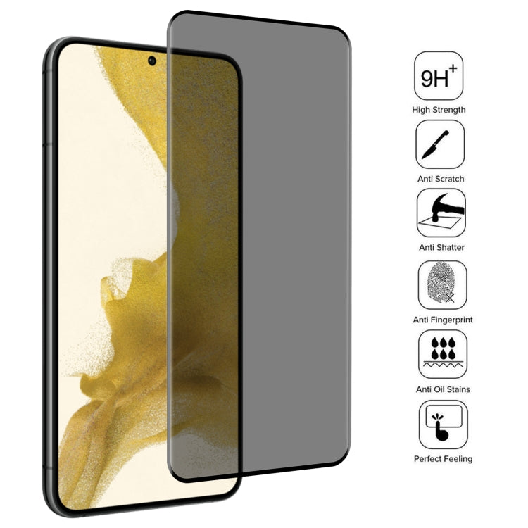 3D Curved Edge Privacy Tempered Glass Film, without Fingerprint Unlocking, For Samsung Galaxy S22 5G, For Samsung Galaxy S22+ 5G, For Samsung Galaxy S22 Ultra 5G