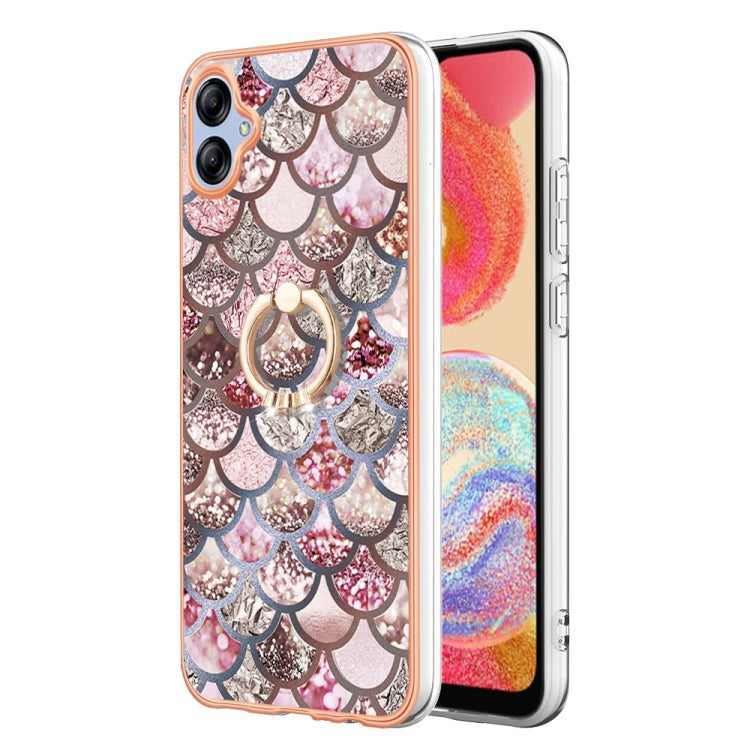 Electroplating IMD TPU Phone Case with Ring, For Samsung Galaxy A04e