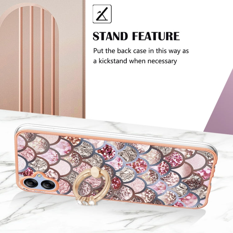 Electroplating IMD TPU Phone Case with Ring, For Samsung Galaxy A04e