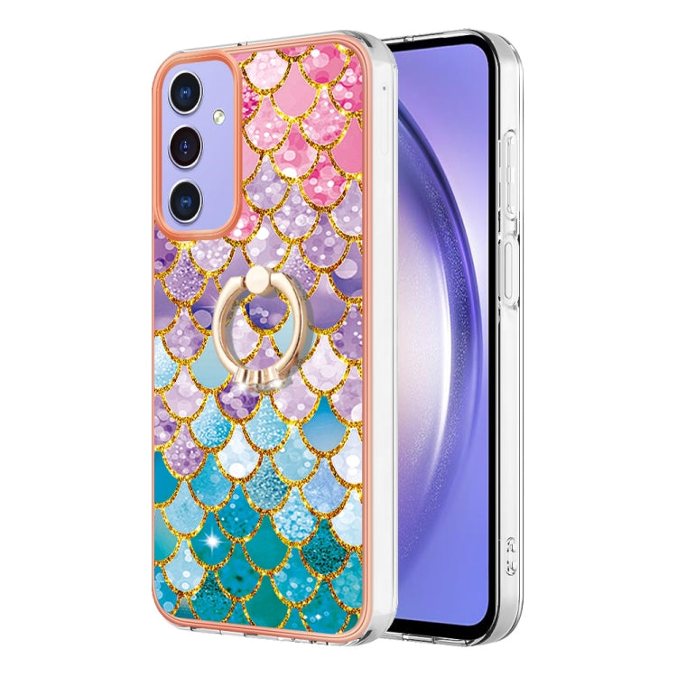 Electroplating IMD TPU Phone Case with Ring, For Samsung Galaxy A55 5G, For Samsung Galaxy A35 5G, For Samsung Galaxy A15 5G, For Samsung Galaxy A05