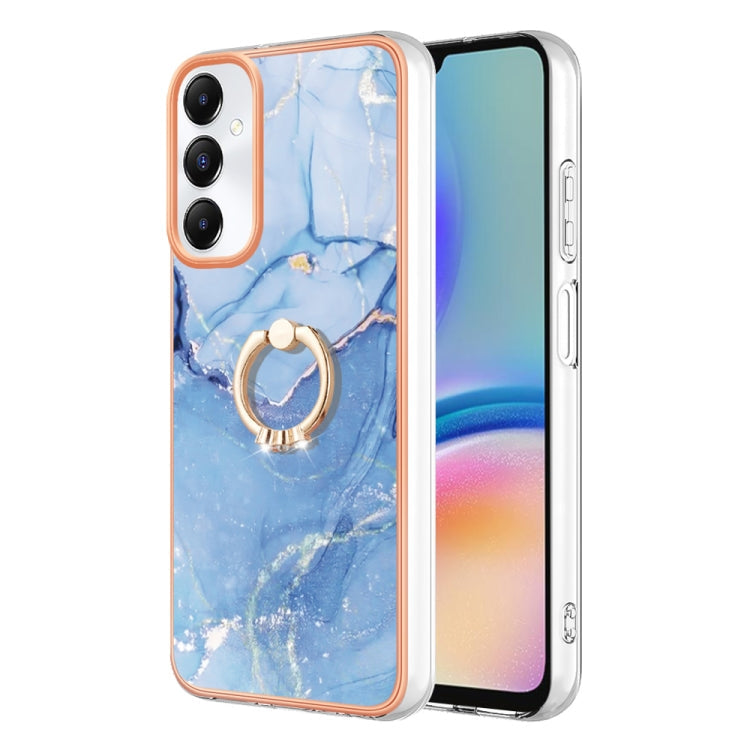 Electroplating Marble Dual-side IMD Phone Case with Ring, For Samsung Galaxy S24+ 5G, For Samsung Galaxy S24 5G, For Samsung Galaxy A05, For Samsung Galaxy A05s