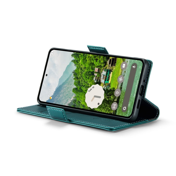 For Google Pixel 10 Pro XL / 9 Pro XL CaseMe 023 Butterfly Buckle Litchi Texture RFID Anti-theft Leather Phone Case(Pearly Blue)