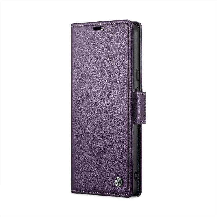 For Google Pixel 10 Pro XL / 9 Pro XL CaseMe 023 Butterfly Buckle Litchi Texture RFID Anti-theft Leather Phone Case(Pearly Purple)
