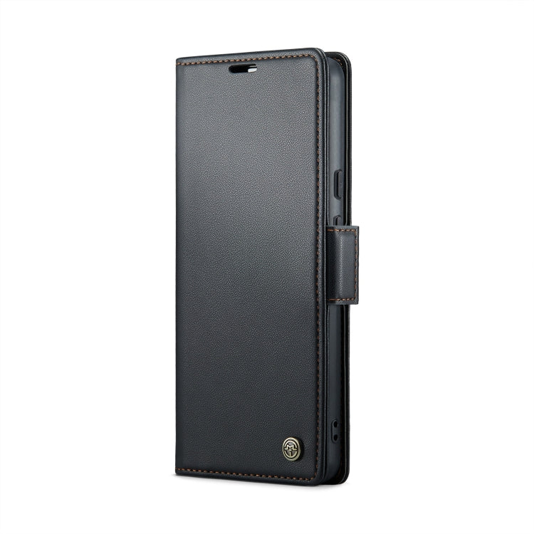 For Google Pixel 10 / 10 Pro / 9 CaseMe 023 Butterfly Buckle Litchi Texture RFID Anti-theft Leather Phone Case(Black)