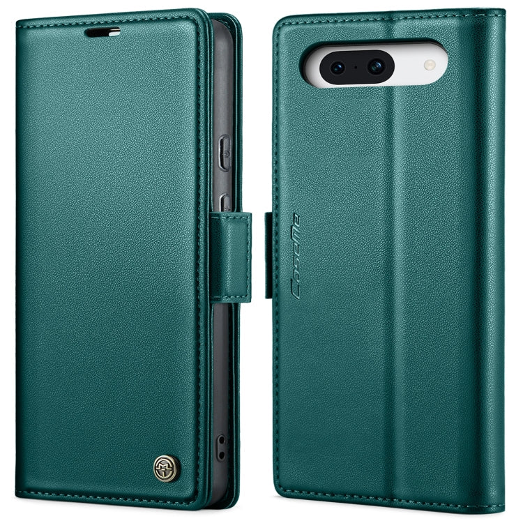 For Google Pixel 10 / 10 Pro / 9 CaseMe 023 Butterfly Buckle Litchi Texture RFID Anti-theft Leather Phone Case(Pearly Blue)