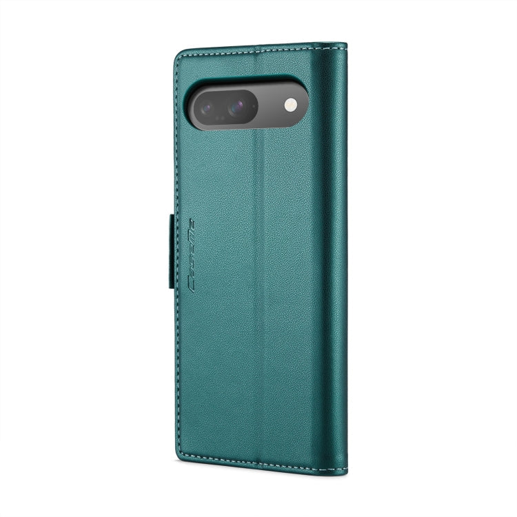 For Google Pixel 10 / 10 Pro / 9 CaseMe 023 Butterfly Buckle Litchi Texture RFID Anti-theft Leather Phone Case(Pearly Blue)