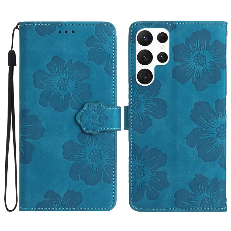 Flower Embossing Pattern Leather Phone Case, For Samsung Galaxy S23 5G, For Samsung Galaxy S23 Ultra 5G, For Samsung Galaxy S22 5G, For Samsung Galaxy S22+ 5G