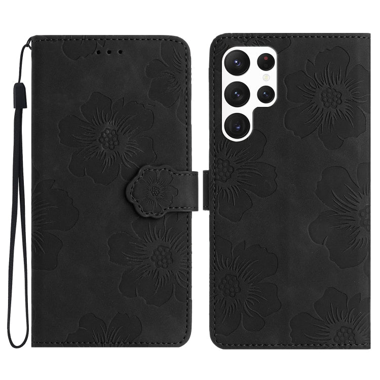 Flower Embossing Pattern Leather Phone Case, For Samsung Galaxy S22 Ultra 5G, For Samsung Galaxy S21 5G, For Samsung Galaxy S21+ 5G, For Samsung Galaxy S21 Ultra 5G