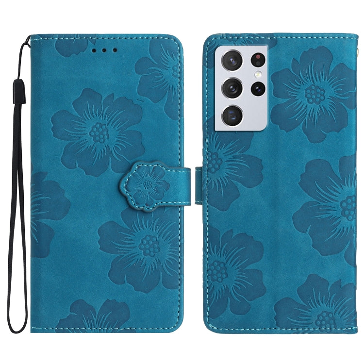 Flower Embossing Pattern Leather Phone Case, For Samsung Galaxy S22 Ultra 5G, For Samsung Galaxy S21 5G, For Samsung Galaxy S21+ 5G, For Samsung Galaxy S21 Ultra 5G