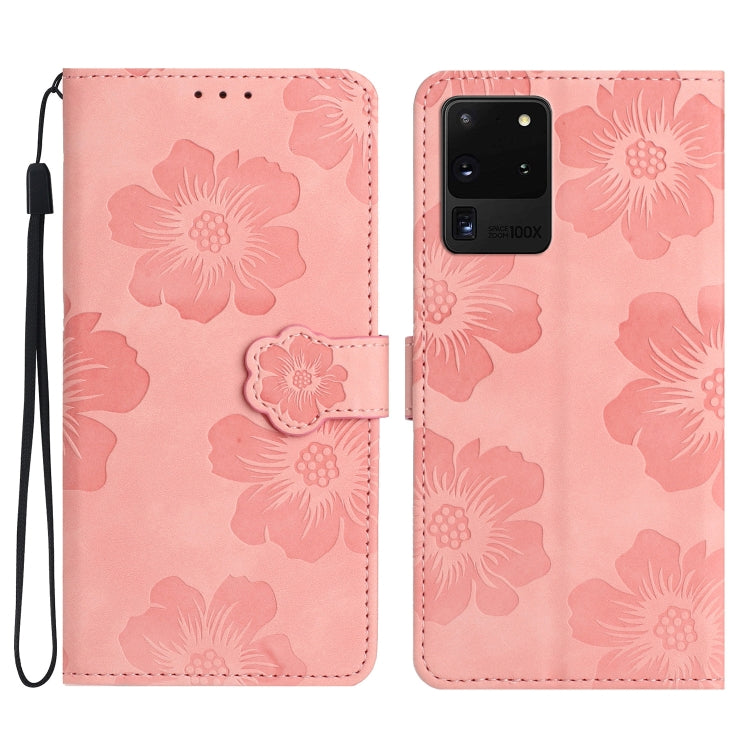 Flower Embossing Pattern Leather Phone Case, For Samsung Galaxy S21 FE 5G, For Samsung Galaxy S20, For Samsung Galaxy S20+, For Samsung Galaxy S20 Ultra
